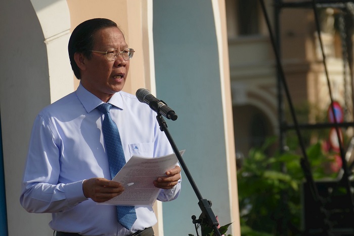 Chủ tịch UBND TP. Hồ Chí Minh Phan Văn Mãi phát biểu khai mạc